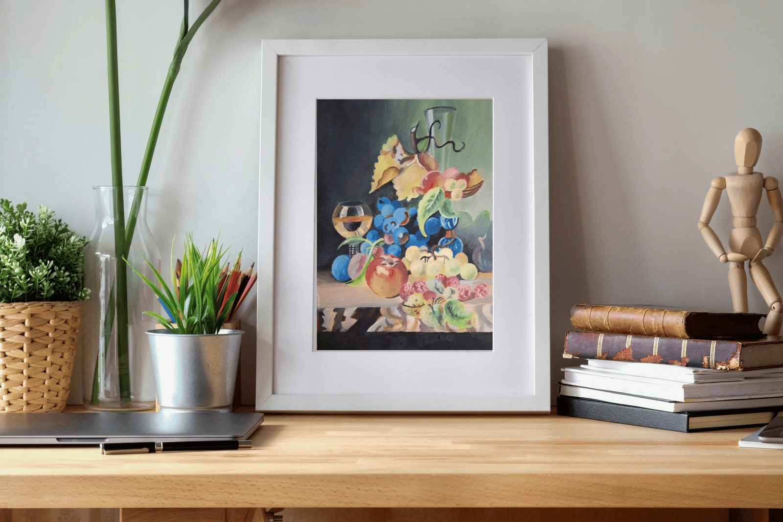 Martwa Natura: Niebieskie Winogrona